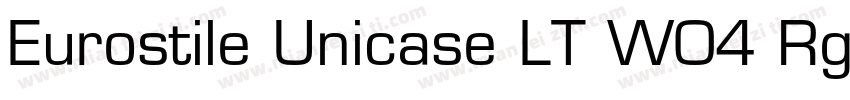 Eurostile Unicase LT W04 Rg字体转换